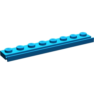 Lego destička 1x8 s drážkou, modrá (451023, 4200501, 4527640, 4629680, 6034892)